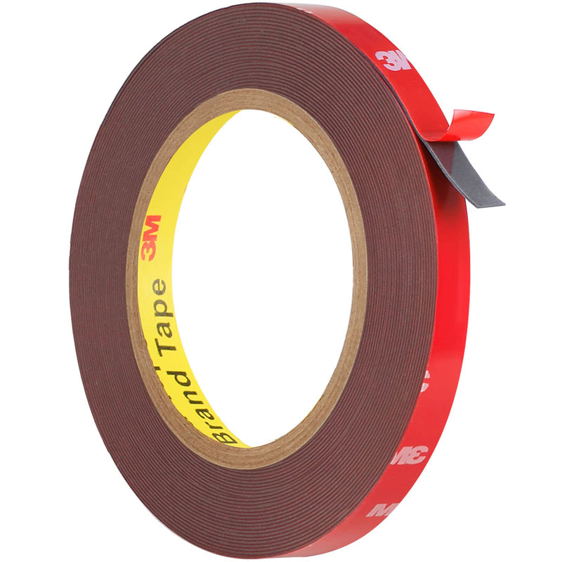 [Australia - AusPower] - Double Sided Tape Heavy Duty, Waterproof Mounting Foam Tape, 33ft Length, 0.4in Width, Strong Adhesive Tape for LED Strip Lights, Automotive, Home, Office Decor, Outdoor, Made of 3M VHB Tape 33FT (1 Pack) 