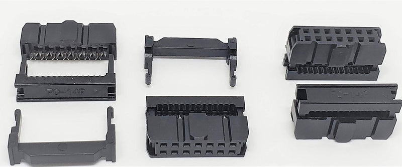 [Australia - AusPower] - Pc Accessories - ConnectorsPro 50-Pack 2X7 14P FC 2.54mm 0.1" Pitch Dual Row IDC Sockets for Flat Ribbon Cable, 14 Pins Female Connectors 