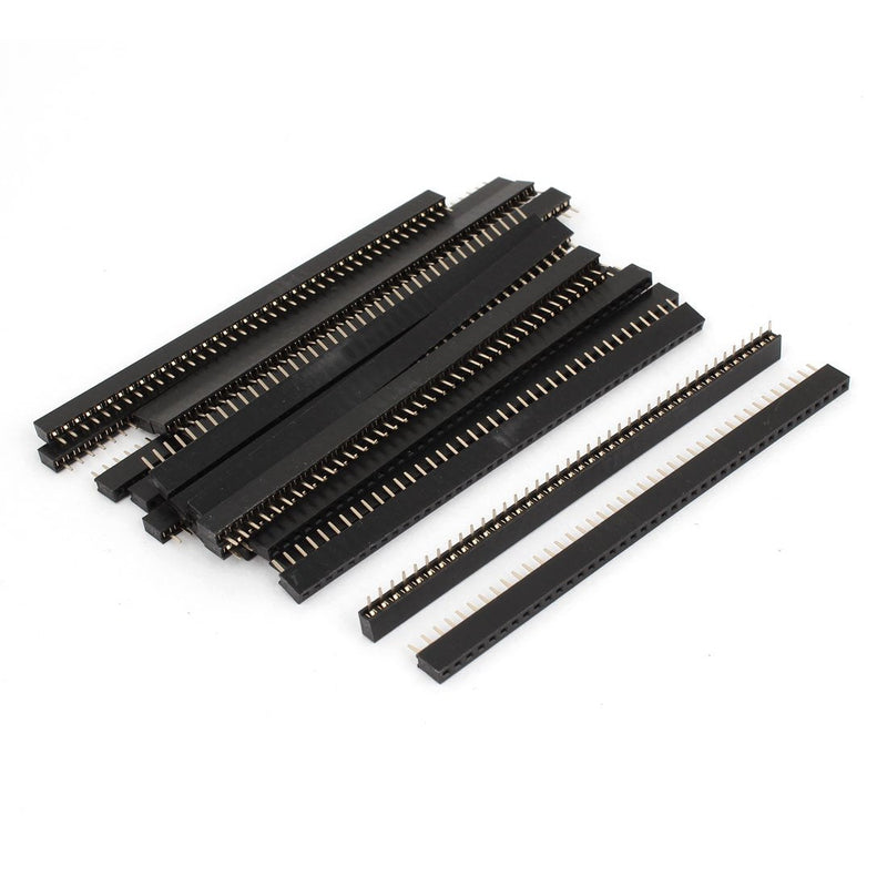 [Australia - AusPower] - uxcell 20 Pcs Female PCB Header 40 Way 2mm Pitch Connector Black 