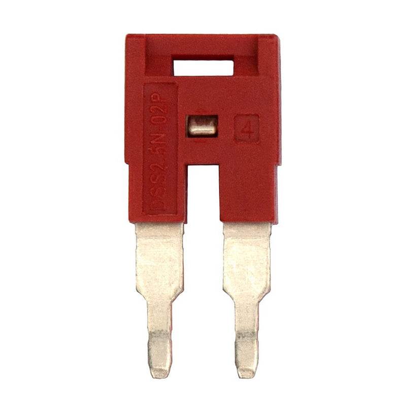 [Australia - AusPower] - Dinkle DSS2.5N-02P DIN Rail Terminal Block Press-Fit Jumper DK2.5N Two Pole, Pack of 50 