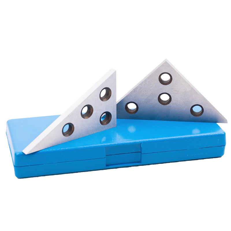 [Australia - AusPower] - HFS Solid 30-60 - 90 Angle and 45-45 - 90 Angle Plate Set Plates Steel 2pcs Set (Plastic Case) 