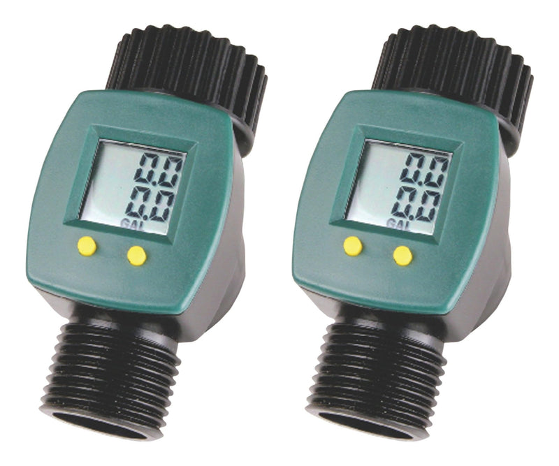 2 Pack - P3 P0550 Water Meter | Measure Watering Use in Gallons or Liters |Fits Standard Garden Hose