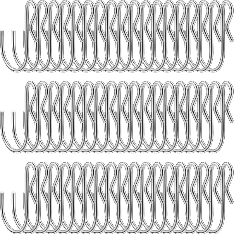 [Australia - AusPower] - 100 Pack - S Hooks for Hanging Displays in Retail, S Shaped, PINCHED VERSION, and can assist at home hanging plants, Jewelry, Kitchenware, DIY, Keys, SH-75 Corp 