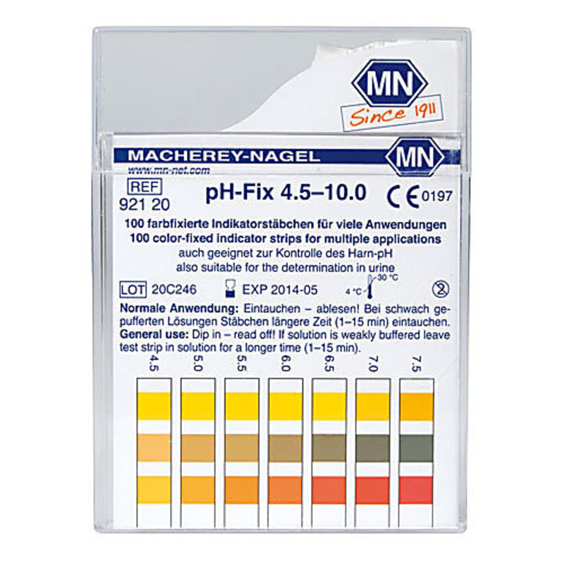 [Australia - AusPower] - Macherey-Nagel, 92120, pH-Fix 4.5-10, Box of 100 Strips 