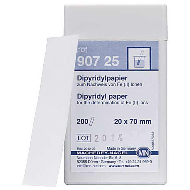 [Australia - AusPower] - Macherey-Nagel, 90725, Dipyridyl Paper, Box of 200 Strips 