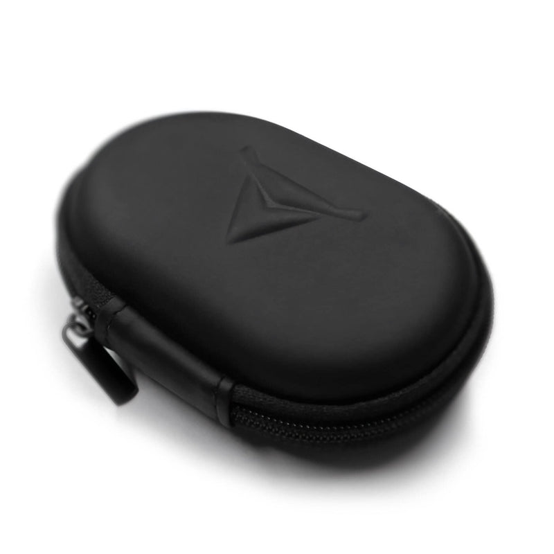 [Australia - AusPower] - Decibullz - Zipper Headphones Carrying Case, Perfect for Earphones and Earplugs (Black) Standard Packaging 