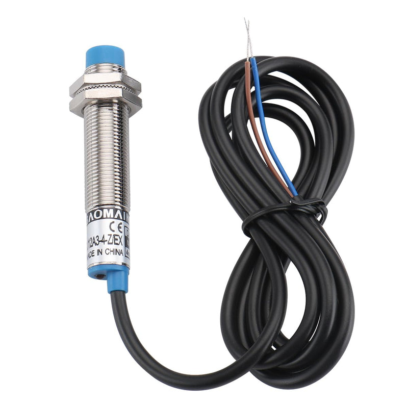 [Australia - AusPower] - Baomain 4mm Cylindrical Inductive Proximity Switch, DC 10-30V 200mA NO 2-Wire,M12 Sensor Switch LJ12A3-4-Z/EX 