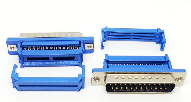 [Australia - AusPower] - Connectors Pro Pc Accessories 10-Pack 2.54mm IDC Crimp Connectors DB25 Male for Flat Ribbon Cable 