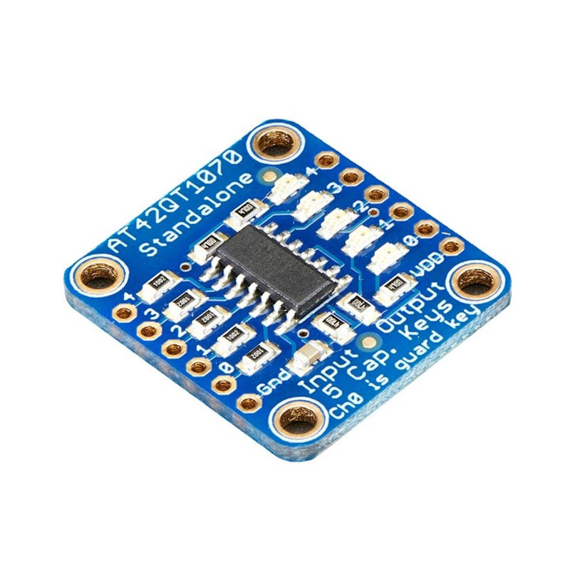 [Australia - AusPower] - Adafruit Standalone 5-Pad Capacitive Touch Sensor Breakout - AT42QT1070 [ADA1362] (Original Version) 