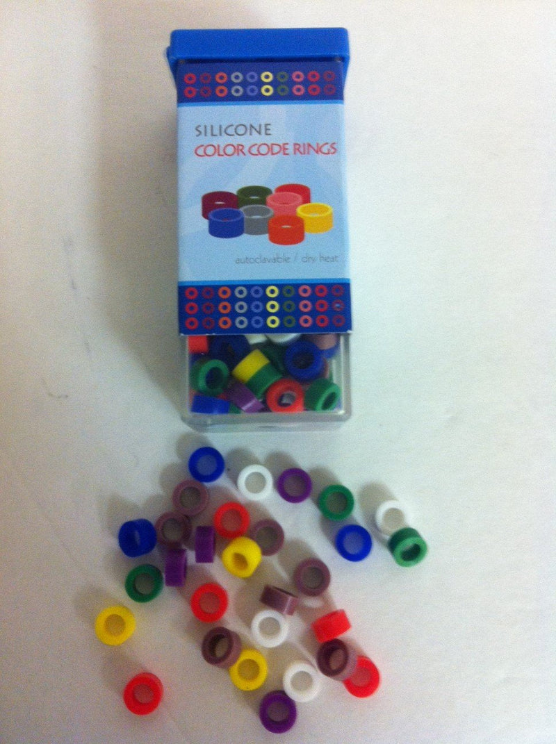 [Australia - AusPower] - 205CD Autoclavable Silicone Color Code Instrument Rings Large 80/pk 