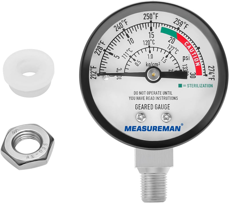 [Australia - AusPower] - All American 72S Plastic/Metal Geared Steam Gauge 