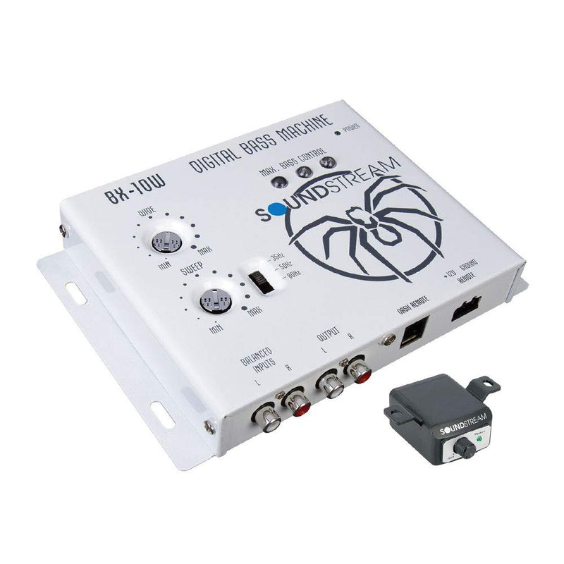 [Australia - AusPower] - Soundstream BX-10W Digital Bass Reconstruction Processor with Remote (White) Bass Processor 