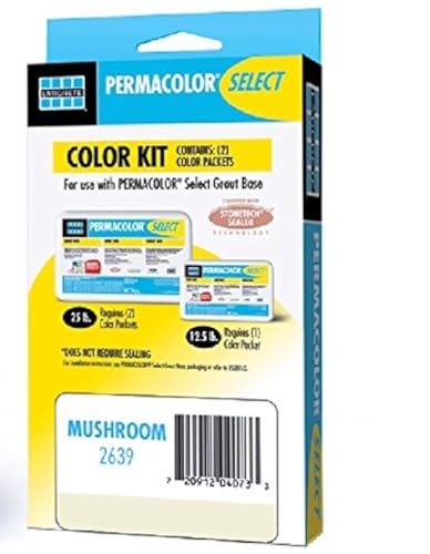 PERMACOLOR SELECT Grout Color Kit in Silk, showing tile grout color sample and packaging
