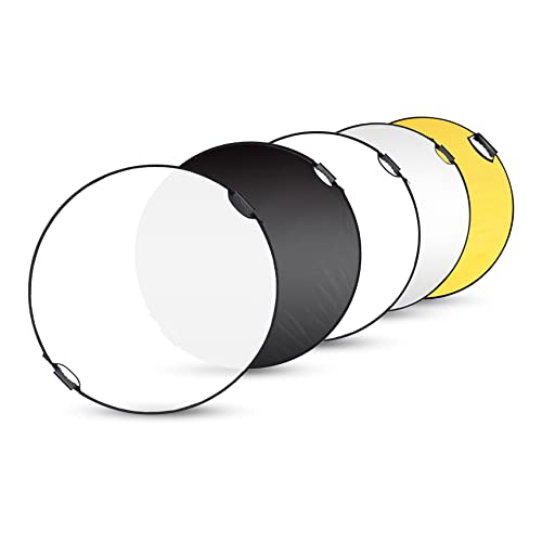 Selens 43 in 5 in 1 Photography Reflector, Collapsible Light Reflector 43 Inch