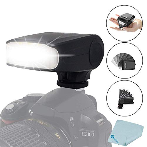 MK-320 TTL Flash Speedlite for Olympus OM-D E-P5 E-PM E-M1 E-M5 E-M10 EPL5 E-PL6 E-PL7 LUMIX GM5 GX1 GX7 GX8 G3 LX100 with Mcoplus Cloth