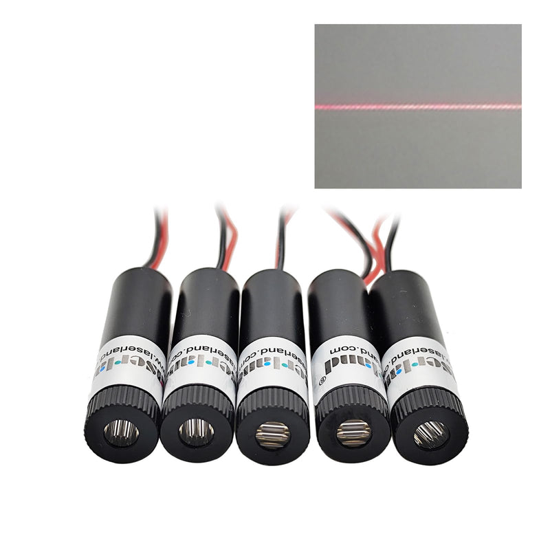 [Australia - AusPower] - 5pcs Red Light Source Line Projector Diode Module 12mm Diameter 5VDC 650nm 