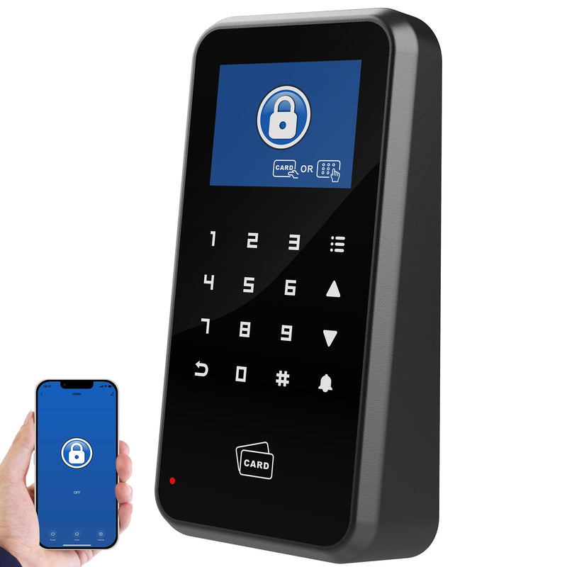 UHPPOTE 2.4-inch Display Door Access Control Touch Keypad 125khz Compatible with WiFi Tuya