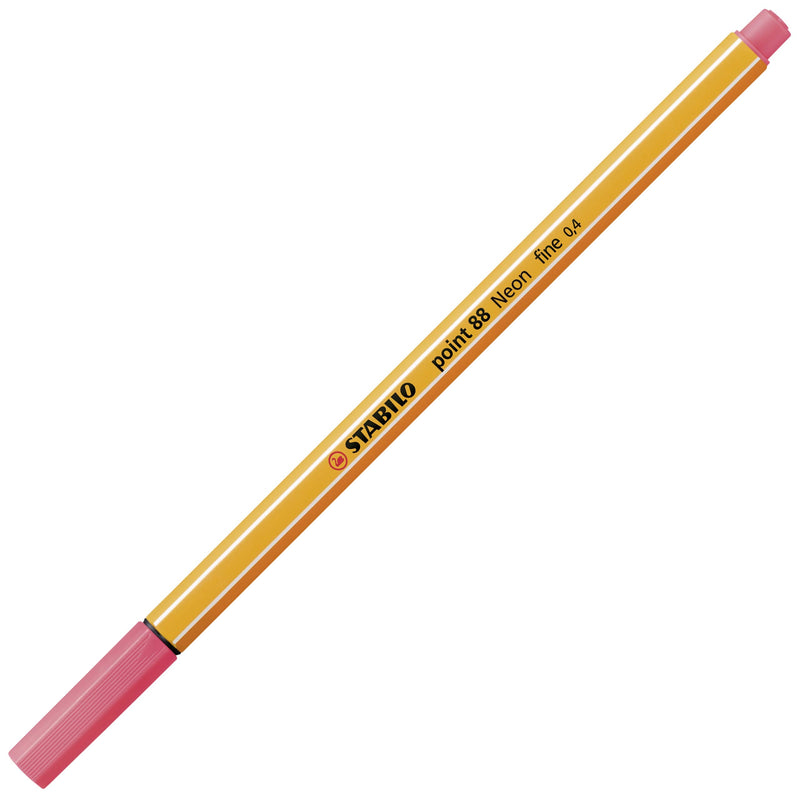 [Australia - AusPower] - STABILO Point 88 Pen, Neon Red 1 Count (Pack of 1) 