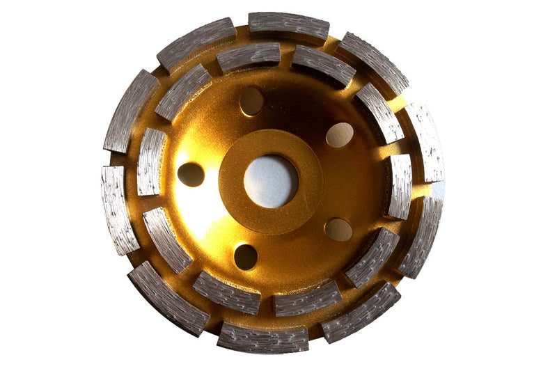 Diamond Grinding Disc Grinding Discs Diameter 115-230 mm 22.23 mm Hole Cup Wheel with Double Tooth Diameter 125 mm Double Tooth DM 125 mm
