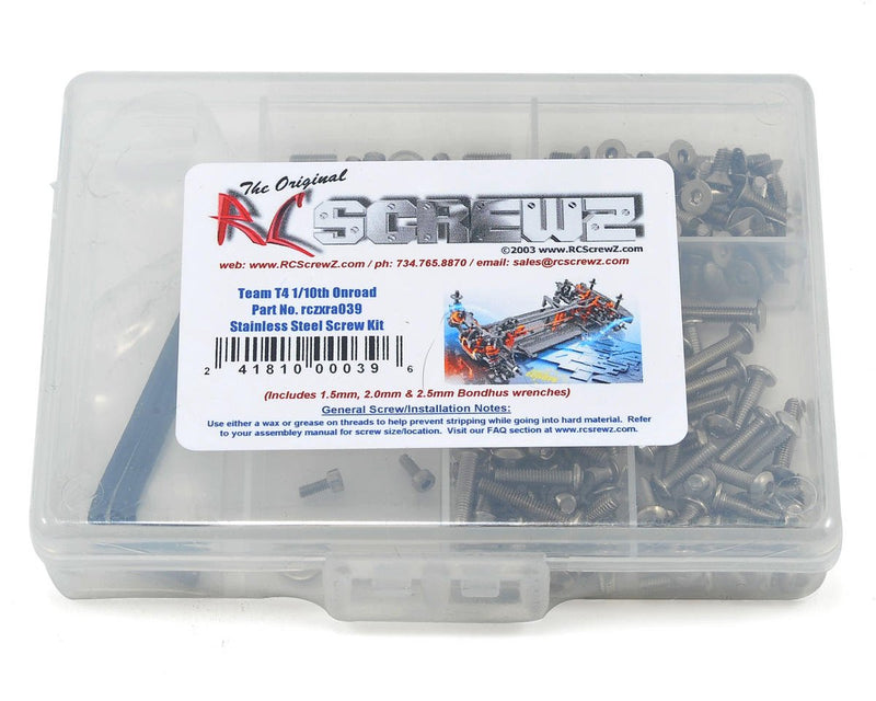 [Australia - AusPower] - RC Screwz Compatible with XRAY T4 Stainless Steel Screw Kit 