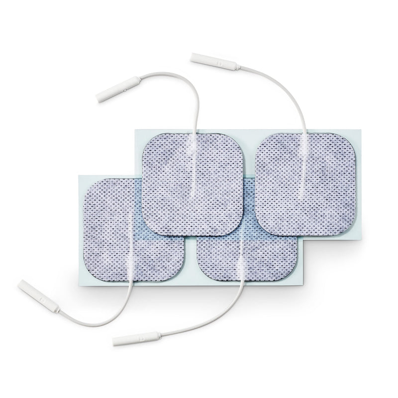 Premium TENS/EMS Unit 40 Electrode Pads 2"x2" in. Reusable Self Stick Gel Carbon Electrodes