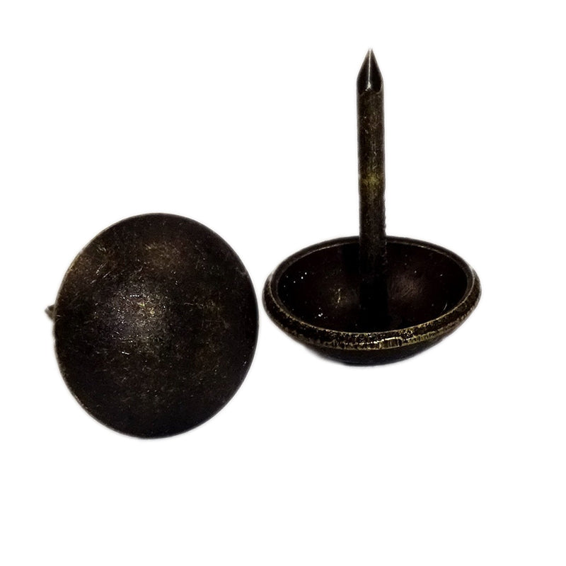 [Australia - AusPower] - Upholstery Tacks, Heavy Duty Furniture Nails 7/16" - 100 Pcs [ Dark Antique Brass Finish] DX0511DAB 