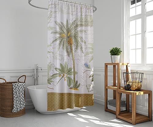 Avanti Linens - Fabric Shower Curtain, 72x72 Curtain 70"W x 72"L (Pack of 1)