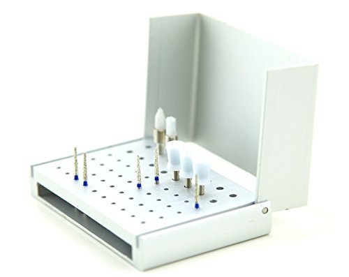[Australia - AusPower] - New Dental 56 Holes Diamond Burs Holder Block Disinfection Box 