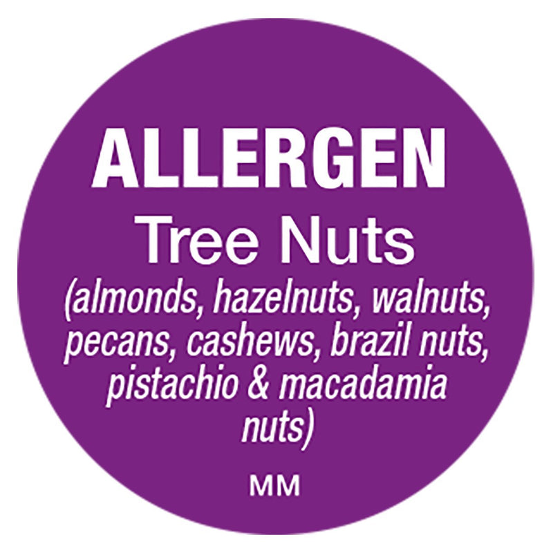 DayMark Safety Systems-IT117122 Removable 1" Circle Allergen Label, "Tree Nuts", Purple (Roll of 1000) Tree Nuts