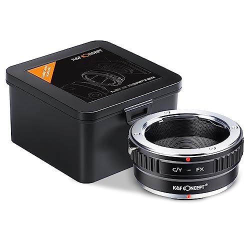 K&F Concept Lens Mount Adapter Compatible with Contax/Yashica (Also Know as c/y) Lens to Fujifilm X-Pro1 Mirrorless Camera C/Y-FX