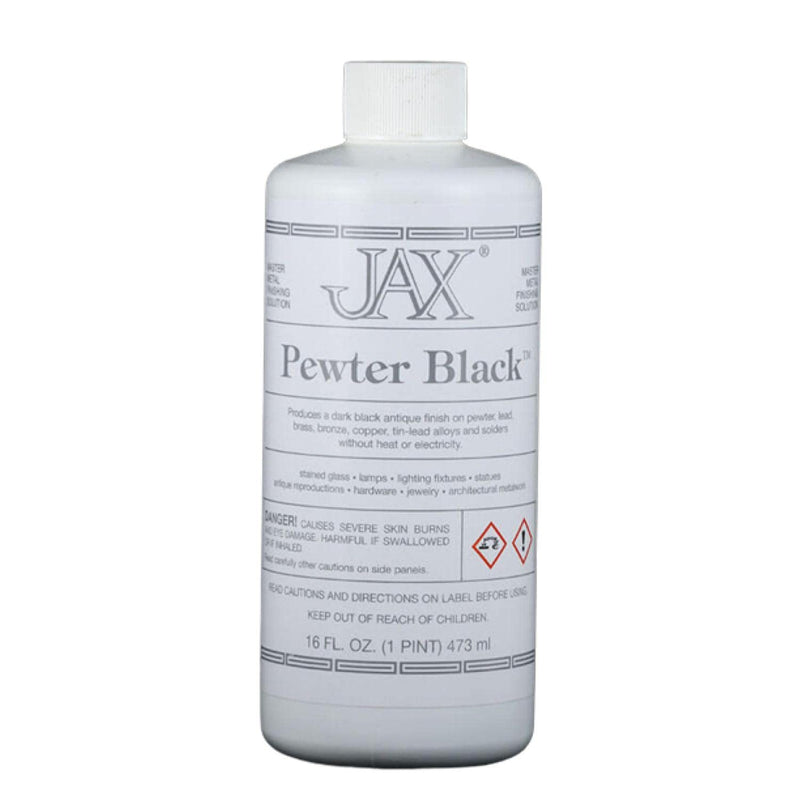 [Australia - AusPower] - Jax Pewter Black - Metal Finishing Solution - Antique Finish Without Heat or Electricity - Pint 