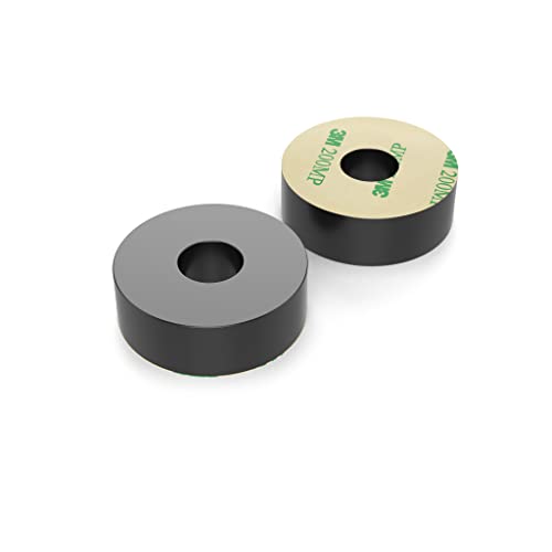 Isolate It! Sorbothane vibration isolation washer, 50 Duro with 3M PSA, 0.5-inch ID, 1.5-inch OD, 4-pack