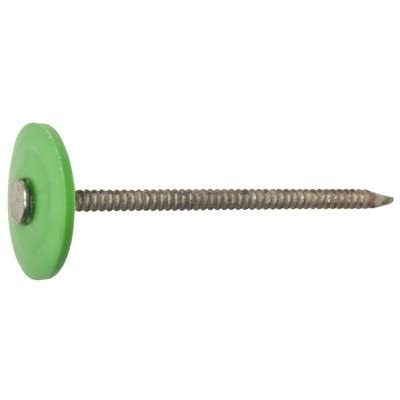 [Australia - AusPower] - HILLMAN FASTENERS 461439 1" x 12 Gauge Fasn-Rite Electro Galvanized Plastic Cap Roofing Nail 