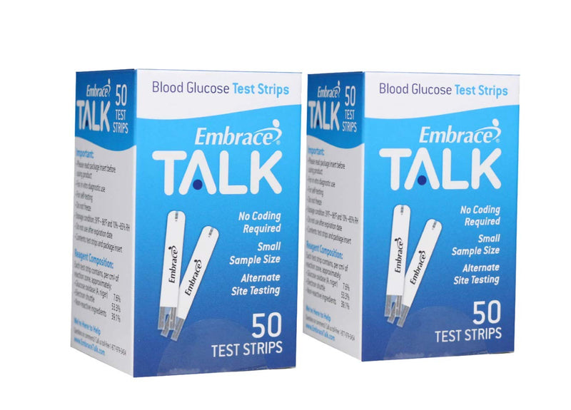 [Australia - AusPower] - Embrace Blood Glucose Test Strips 100ct 