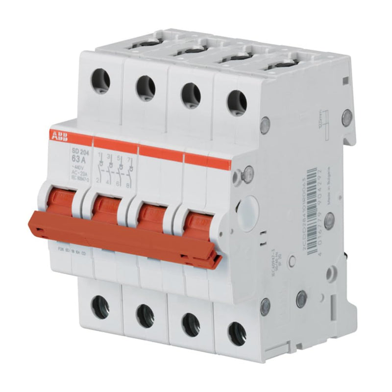 abb-entrelec SD204/63 – secciónador switch 4 poles 63 A