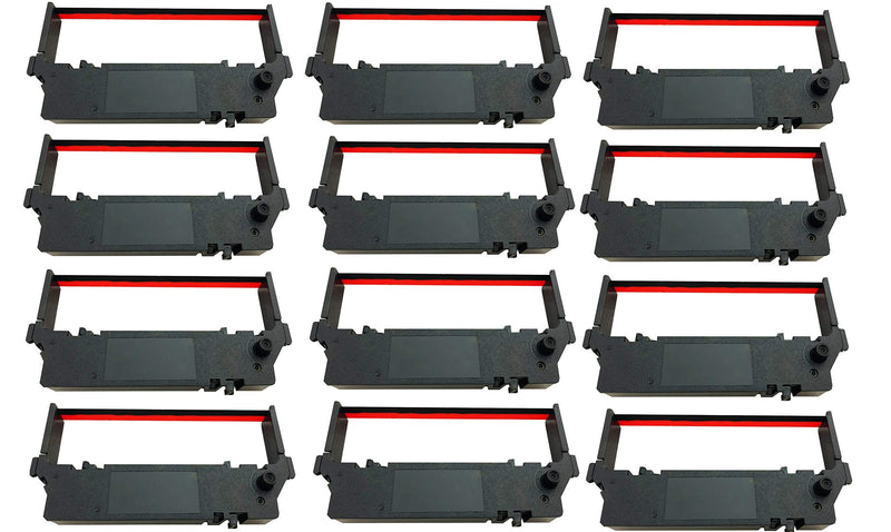 [Australia - AusPower] - 12 PACK SP-700 Ribbon Ink Cartridge Quality BLACK and RED Compatible with STAR Printer RC-700BR, SP700, 712, 742 