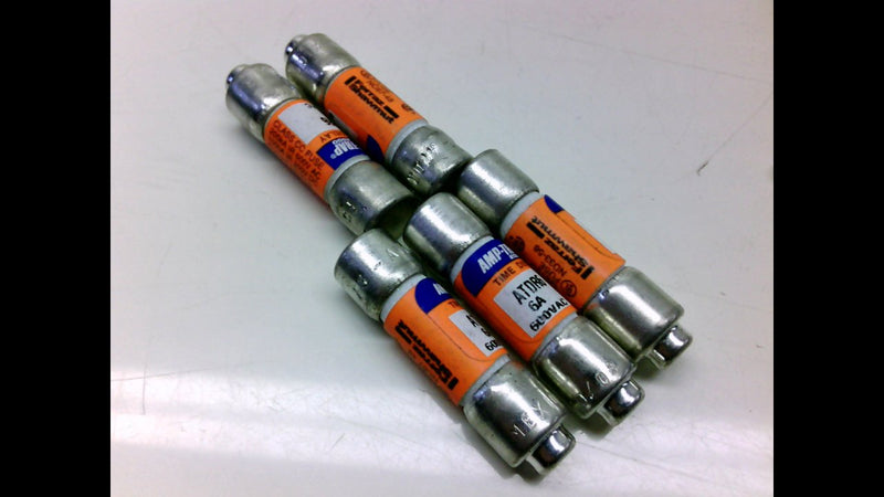 Ferraz Shawmut Atdr6 - Pack of 5 - Time Delay 6A Fuse Atdr6 - Pack of 5 - Class Cc