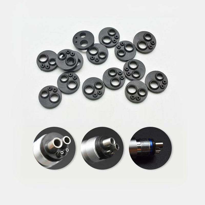 [Australia - AusPower] - 15pcs Autoclavable Dental Handpiece Gasket, fits Midwest 4 Holes Silicone Replacement 4-Hole 
