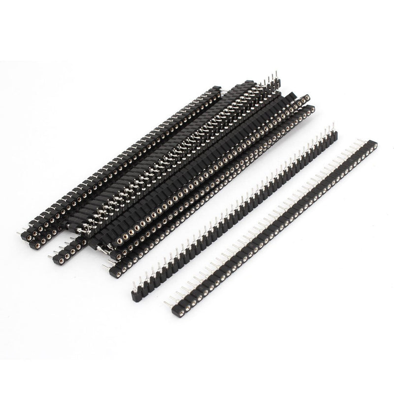 [Australia - AusPower] - uxcell A14081900ux0270 Single Row Straight Header Strip Socket, 2.54 Mm Pitch, 20 Piece 