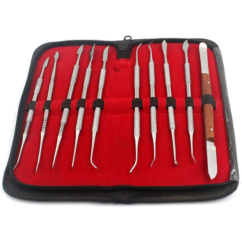 [Australia - AusPower] - PC Dental LAB Equipment Dental KIT Wax Carver Set 