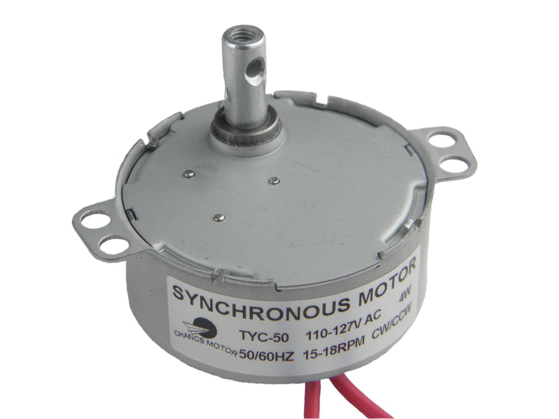 [Australia - AusPower] - CHANCS TYC-50 Synchronous Motor Cup Turners for Tumblers 110V AC 15-18RPM CW/CCW 4W for Electric Fireplace 