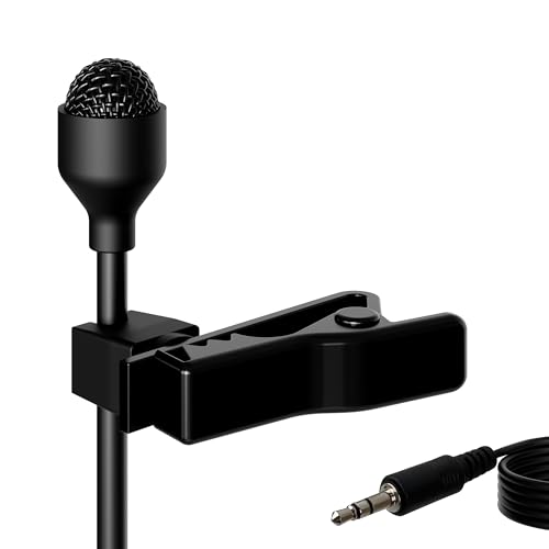 J K MIC-J 044 Lavalier Microphone Compatible with Zoom and TASCAM Recorders