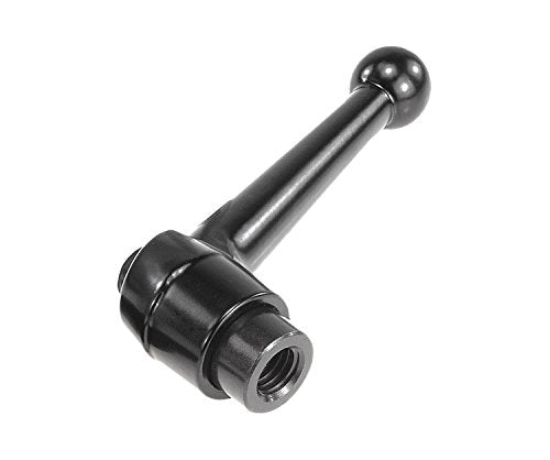 [Australia - AusPower] - Kipp 06410-3A41 Zinc/Steel Adjustable Handle with 3/8-16" Internal Thread, Classic Ball Style, Inch, Black Satin Plastic Coated Finish, Steel Components, Size 3 