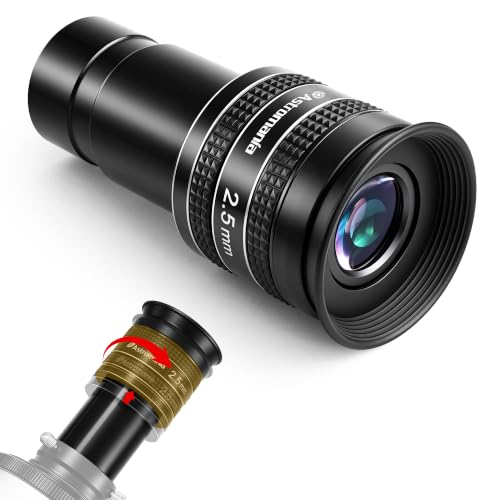 Astromania Telescope Eyepiece 2.5mm Wide Angle 58° Planetary Eyepiece 1.25"