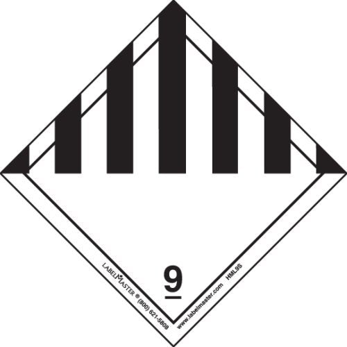 [Australia - AusPower] - Labelmaster HML9S Miscellaneous Dangerous Goods Label, Paper, Hazmat, 4" x 4" (Pack of 50) Single Pack 