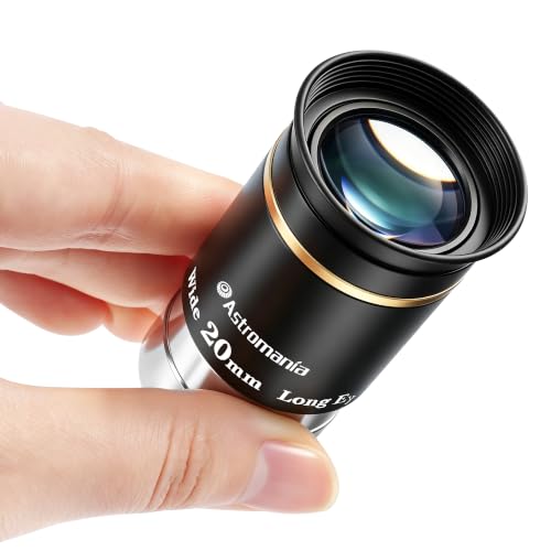Astromania Telescope Eyepiece 1.25" Goldline 66° Ultra Wide Angle Lens 20mm