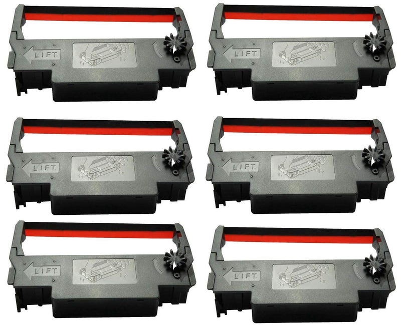 [Australia - AusPower] - SP-700 Black and Red Ribbon Ink Cartridge Compatible with Star SP-700BR, RC-700BR, SP-712, SP-742 POS Printer Ribbon (6 Pack) 