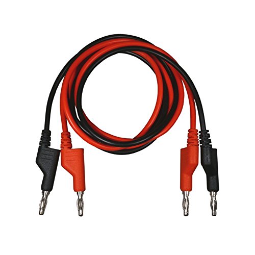 AST Labs 39-inch stackable male banana plug test lead extension cord, 1 set