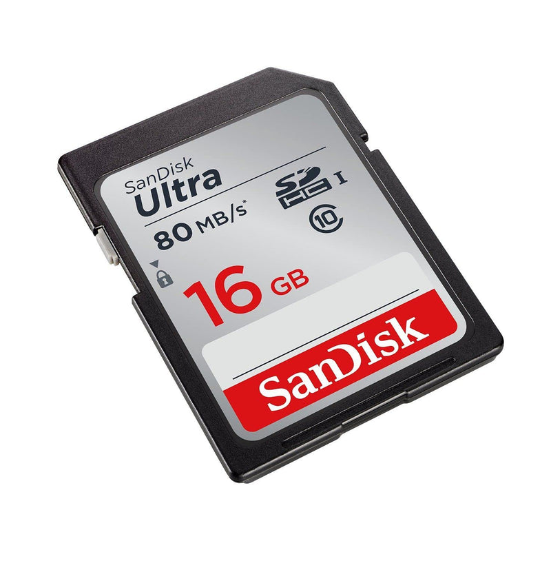 [Australia - AusPower] - SanDisk Ultra 16GB Class 10 SDHC UHS-I Memory Card up to 80MB/s (SDSDUNC-016G-GN6IN) 