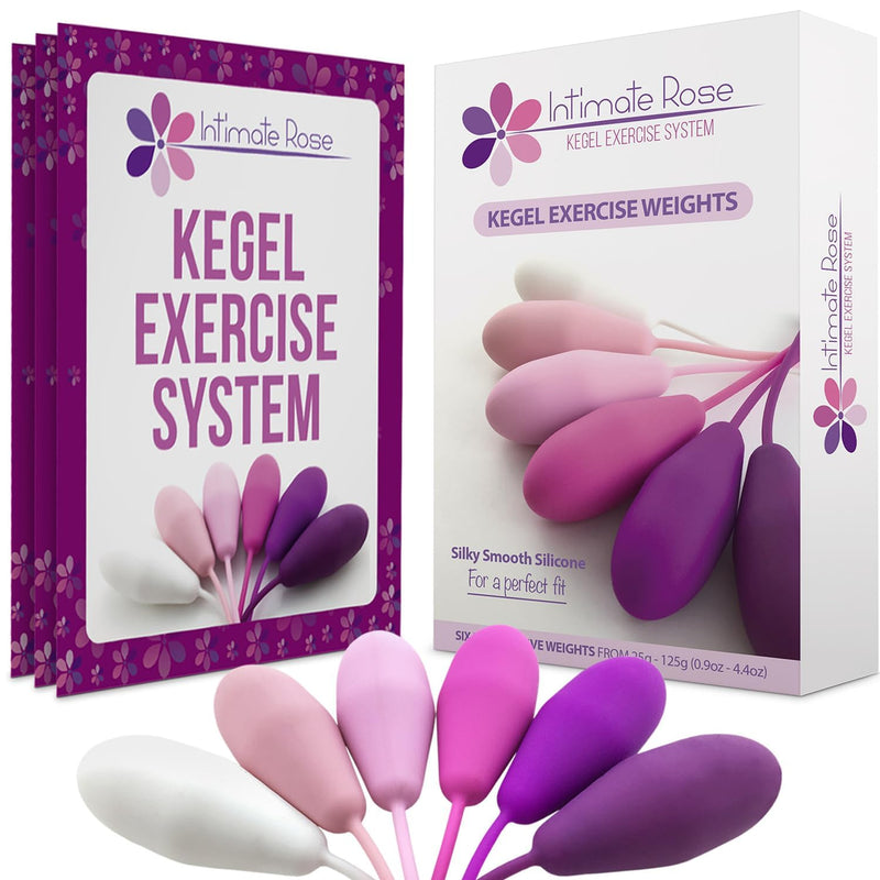 Kegel Exercise System - Pelvic Floor Exercises - Set of 6 Premium Silicone Kegel Exercise Weights & Control with Training Kit for Women: Beginners & Advanced (Pack of 1) Basic Kegel Set